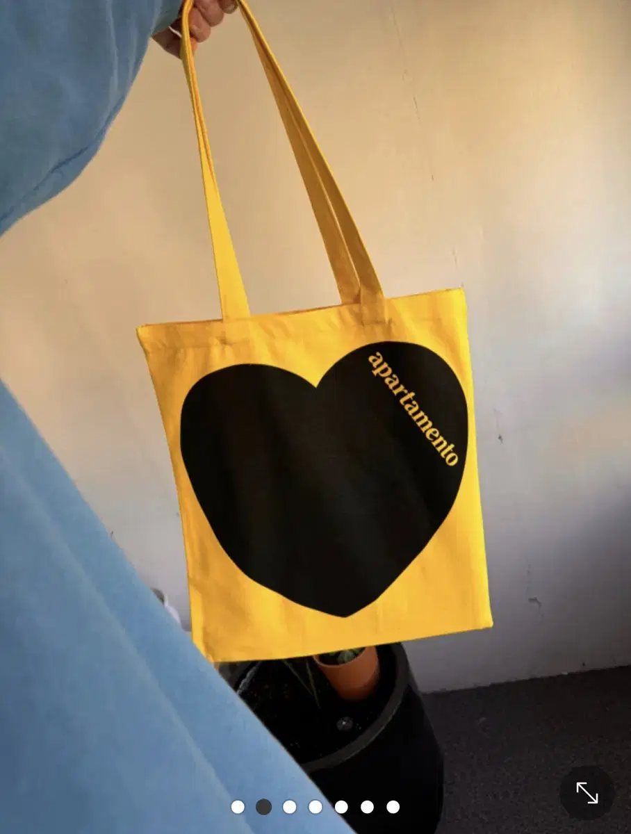 Apartamento Heart Tote Bag Yellow(아파르타멘토